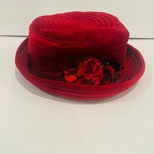 Vintage 90s Toucan Collection New York Wool Red Beret